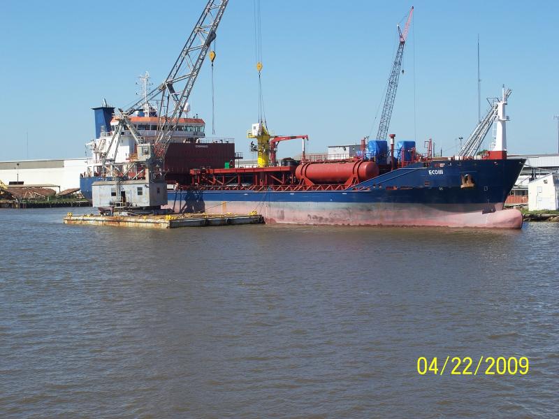 working on ship